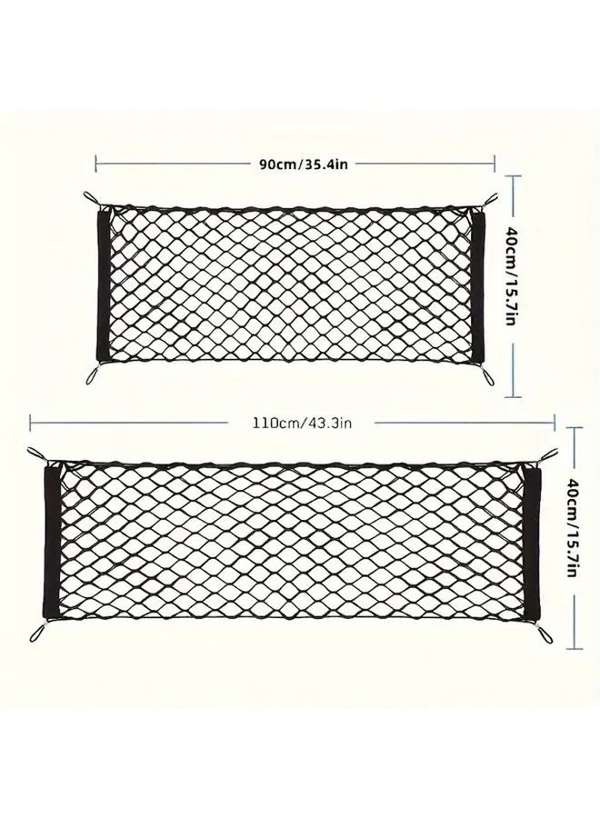 Elastic Car Trunk Storage Net Organizer Size S Durable Polyester Cargo Net for Vehicle Motorcycle Bicycle ATV - Image 2